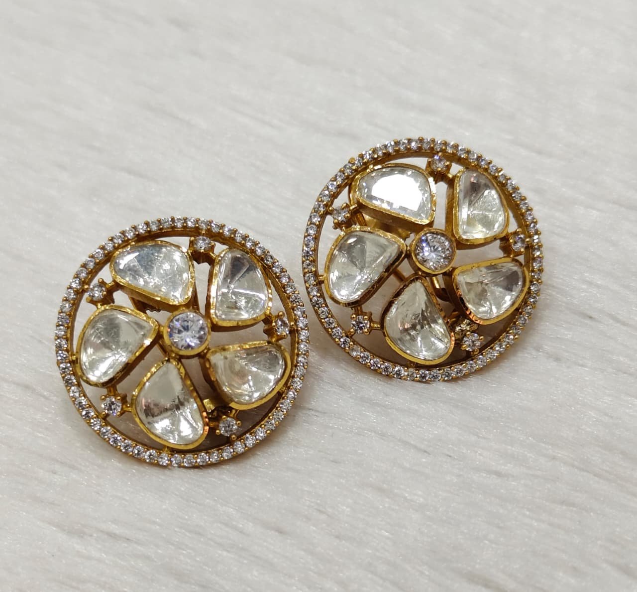 Royal MOSSAINATE Cluster Stud Earrings