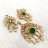 Luxury Kundan Pendant Set – 22K Gold Plated with American Diamonds
