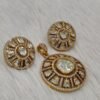 Elegant Polki Pendant Set – Timeless Bridal Elegance